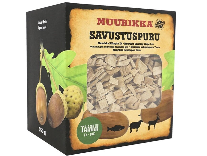 Muurikka drvena sječka za dimljenje hrast, 550g