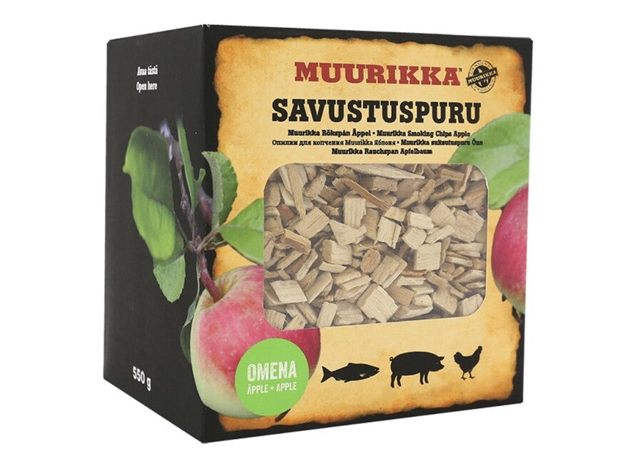Muurikka drvena sječka za dimljenje, jabuka, 550g