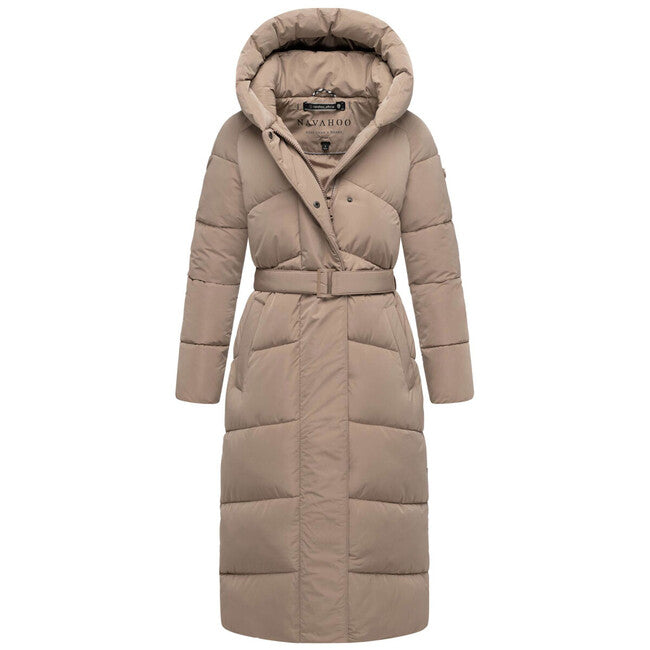 Navahoo EISBLICK duga zimska jakna ženska, taupe grey
