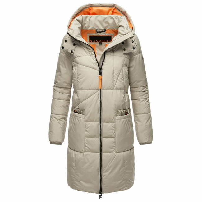 Navahoo Bliblablubb ženska zimska jakna s kapuljačom, Pebble grey