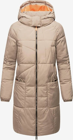 Navahoo Bliblablubb ženska zimska jakna s kapuljačom, Taupe grey