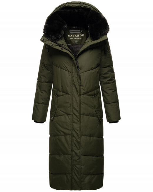 Navahoo HINGUCKER zimska jakna s kapuljačom ženska, dark olive