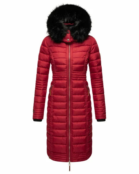 Navahoo UMAY ženski prošiveni kaput, Blood red
