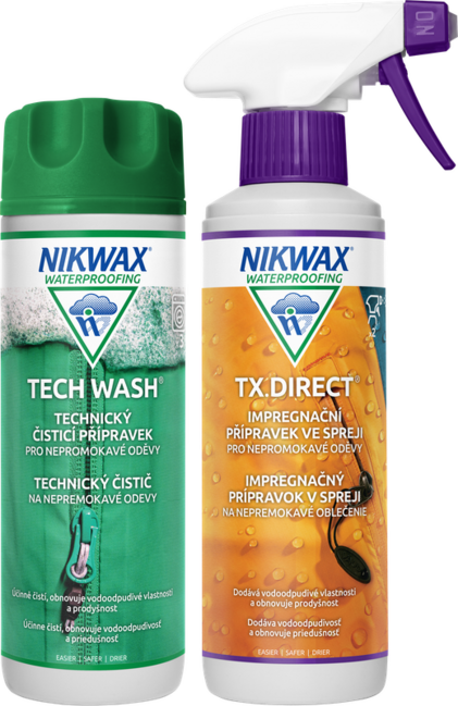 Nikwax Twin Tech Wash / TX.Direct Spray-On pripravaka set 2 kom, 300ml