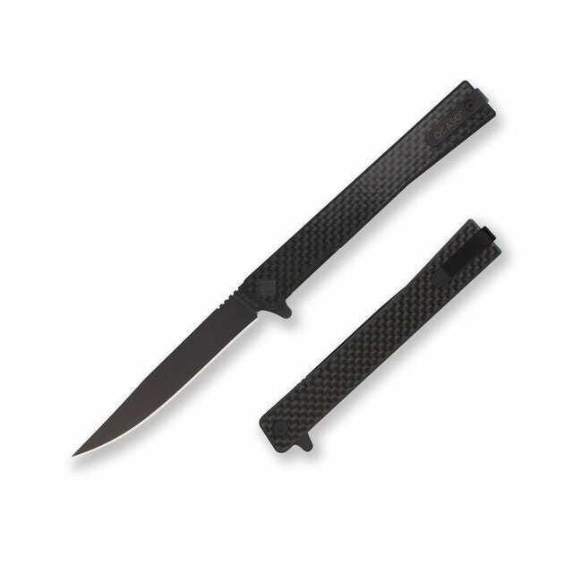 OCASO Solstice sklopivi nož Carbon Fiber + Black / Straight