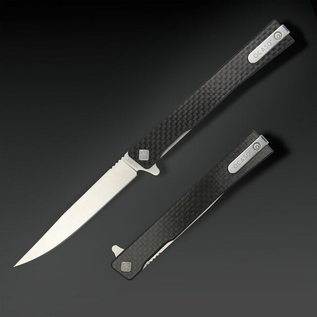 OCASO Solstice sklopivi nož Carbon Fiber + Satin / Straight