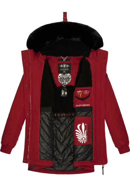 Navahoo Olessa ženska zimska jakna, Blood red