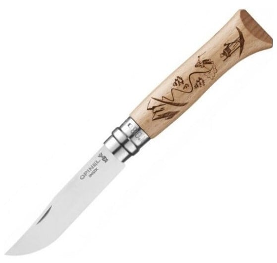 Opinel N°08 sklopivi nož Gravure Sport Ski