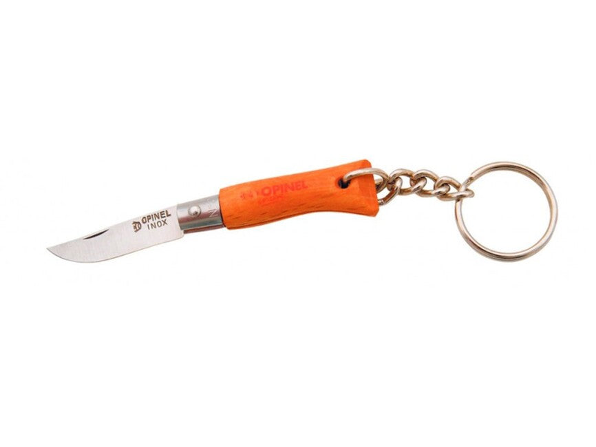 Opinel N°02 sklopivi nož na ključeve Inox, narančasti