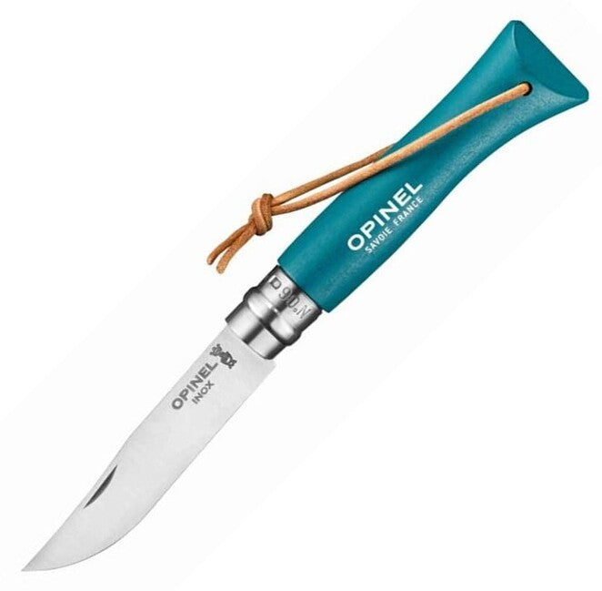 Opinel VRI N°06 Inox Trekking sklopivi nož, tirkizni