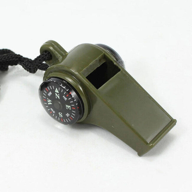 Origin Outdoors 3 in 1 Survival pištaljka, maslinasto zelena
