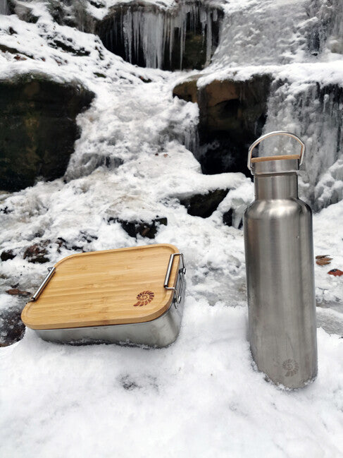 Origin Outdoors Bamboo-Clip kutija za ručak od nehrđajućeg čelika 1,2 l