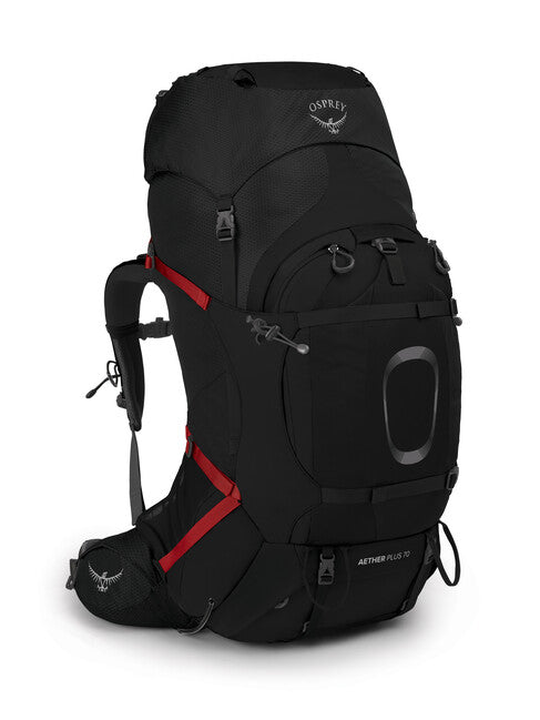OSPREY AETHER PLUS 70 turistički ruksak, crni