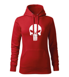 DRAGOWA ženska dukserica s kapuljačom Punisher 320 g/m², crvena