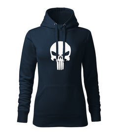 DRAGOWA ženska dukserica s kapuljačom Punisher 320 g/m², tamnoplava