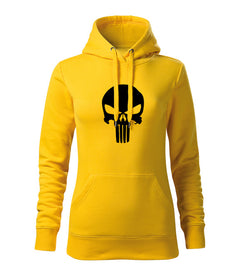 DRAGOWA ženska dukserica s kapuljačom Punisher 320 g/m², žuta