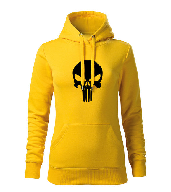 DRAGOWA ženski punisher pulover s kapuljačom 320 g/m², žuti