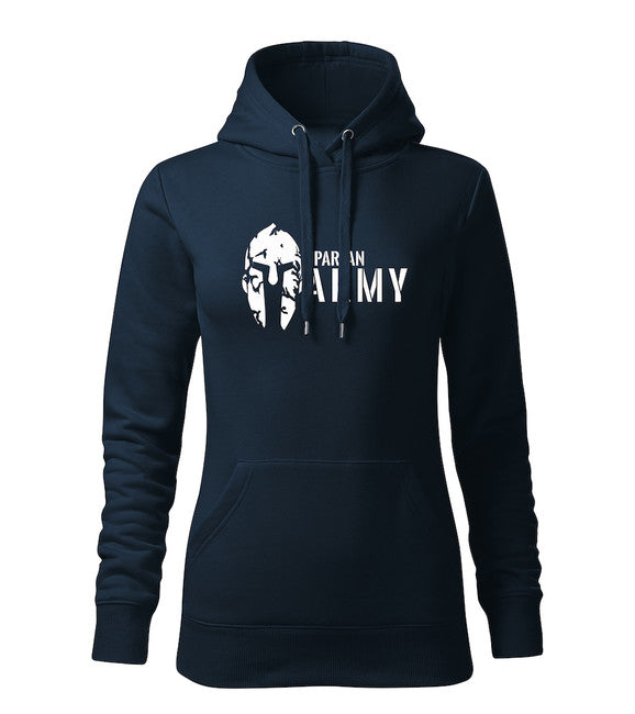DRAGOWA ženski spartan army pulover s kapuljačom 320 g/m², tamnoplavi