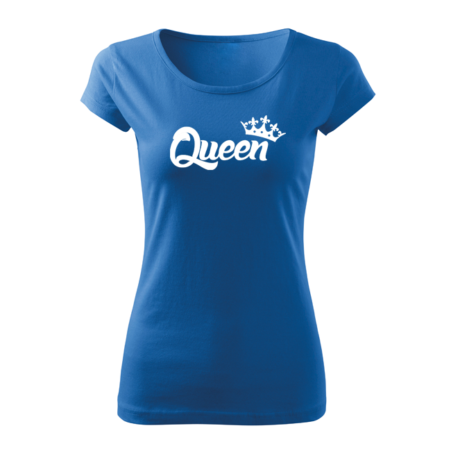 DRAGOWA ženska queen kratka majica 150 g/m², plava