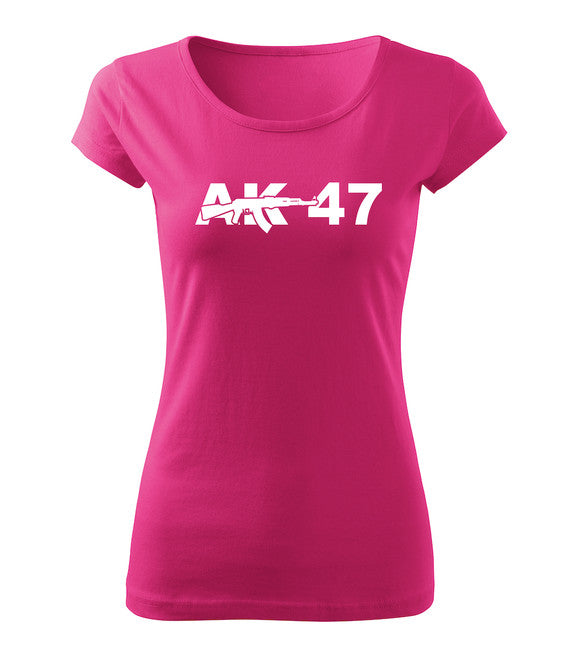 DRAGOWA AK-47 ženska majica 150 g/m², ružičasta
