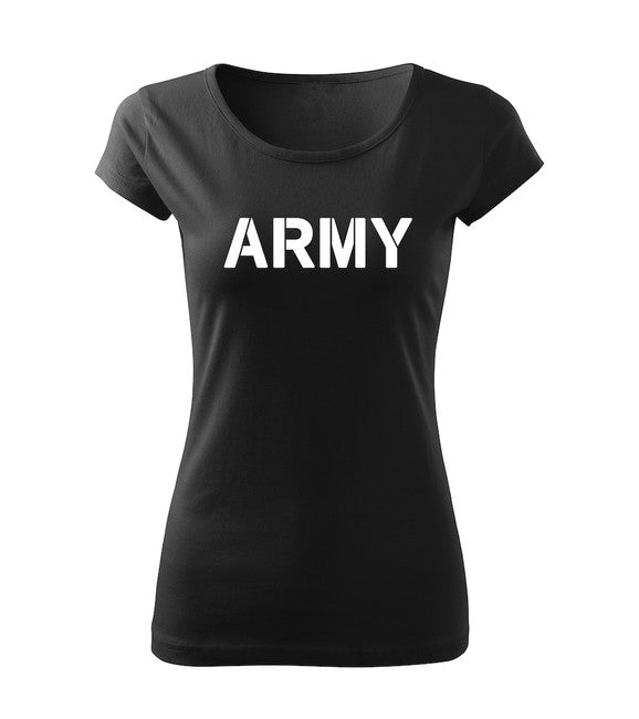 DRAGOWA army ženska majica 150 g/m², crna
