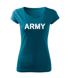 DRAGOWA ženska majica army 150 g/m², petrolej plava