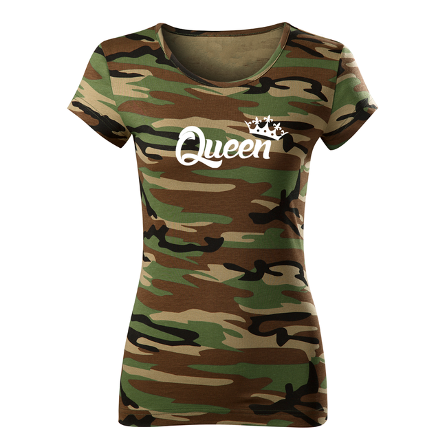 DRAGOWA ženska queen majica 150 g/m², kamuflažna