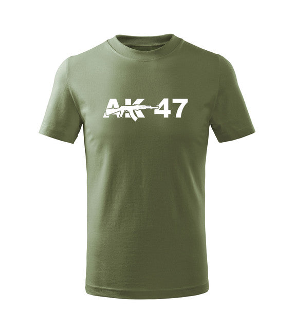 DRAGOWA AK-47 dječja kratka majica, maslinasto zelena