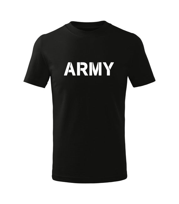 DRAGOWA Army dječja kratka majica, crna