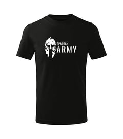 DRAGOWA dječja majica kratkih rukava Spartan army, crna
