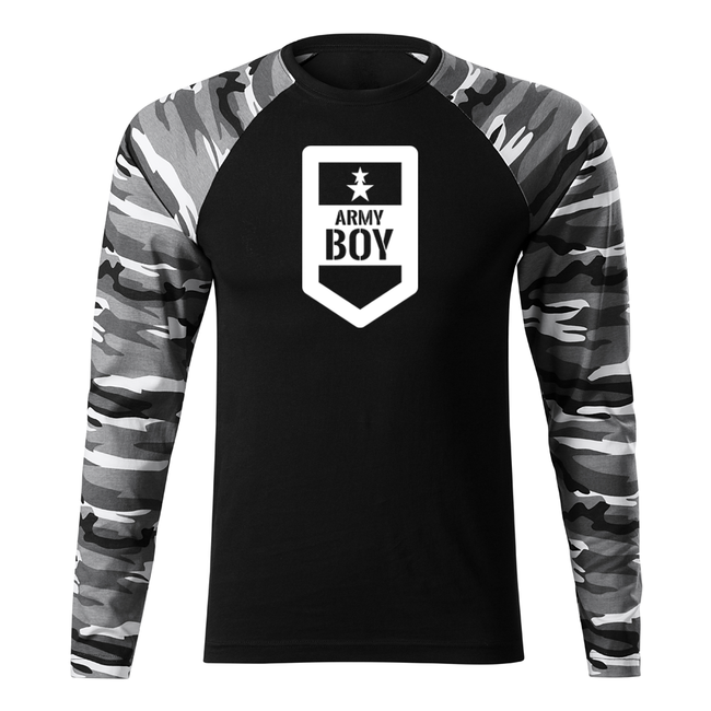 DRAGOWA Fit-T majica s dugim rukavom army boy 160 g/m², Metro