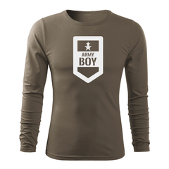 DRAGOWA Fit-T majica dugih rukava army boy 160 g/m², maslinasta