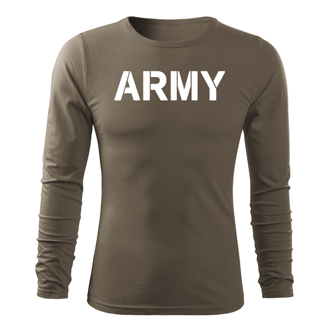 DRAGOWA Fit-T majica s dugim rukavom, army
