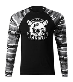 DRAGOWA Fit-T majica s dugim rukavom muscle army original 160 g/m², Metro