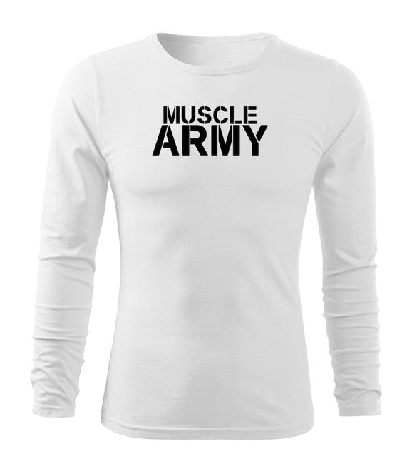 DRAGOWA Fit-T majica s dugim rukavom muscle, army
