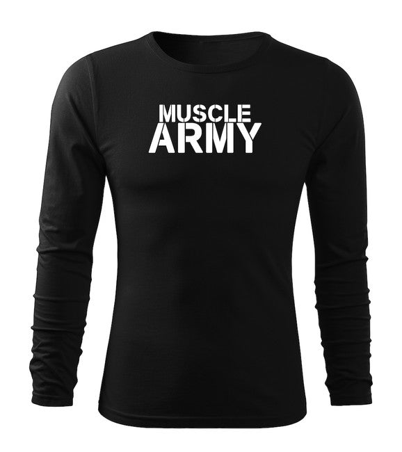 DRAGOWA Fit-T majica s dugim rukavom muscle, army
