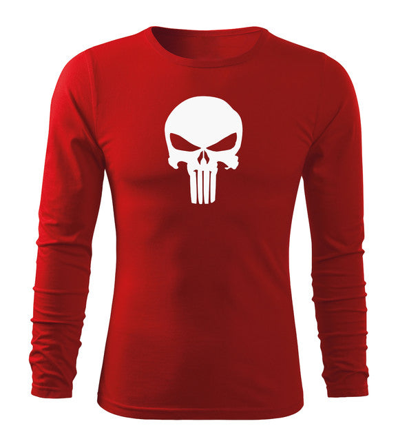 DRAGOWA Fit-T majica s dugim rukavom punisher 160 g/m², crvena