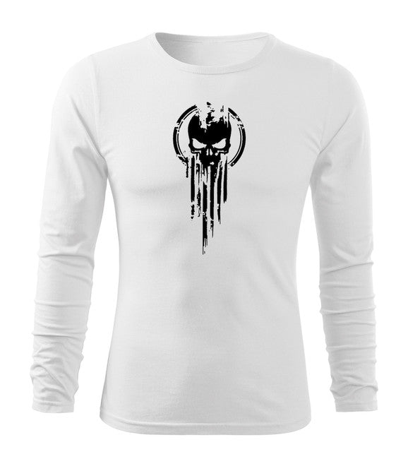 DRAGOWA Fit-T majica s dugim rukavom, skull