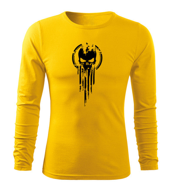 DRAGOWA Fit-T majica s dugim rukavom, skull