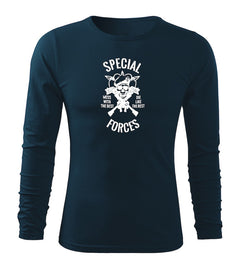 DRAGOWA Fit-T majica special forces s dugim rukavom 160 g/m², tamnoplava
