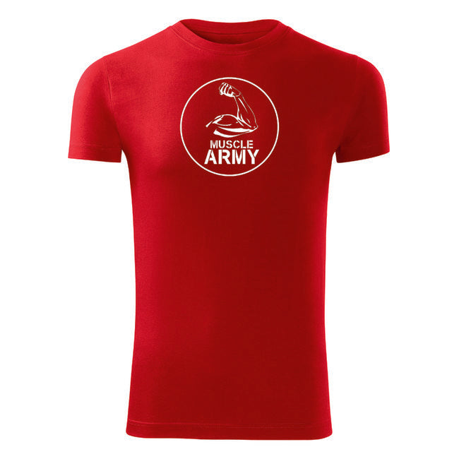 DRAGOWA muscle fitness majica, army biceps