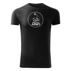 DRAGOWA muscle army fitness majica biceps 180 g/m², crna