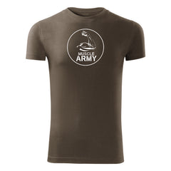 DRAGOWA muscle army fitness majica biceps 180 g/m², maslinasto zelena