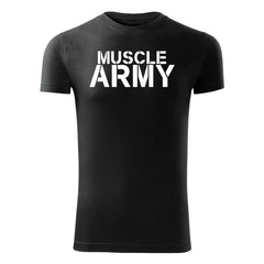 DRAGOWA muscle army fitness majica 180 g/m², crna