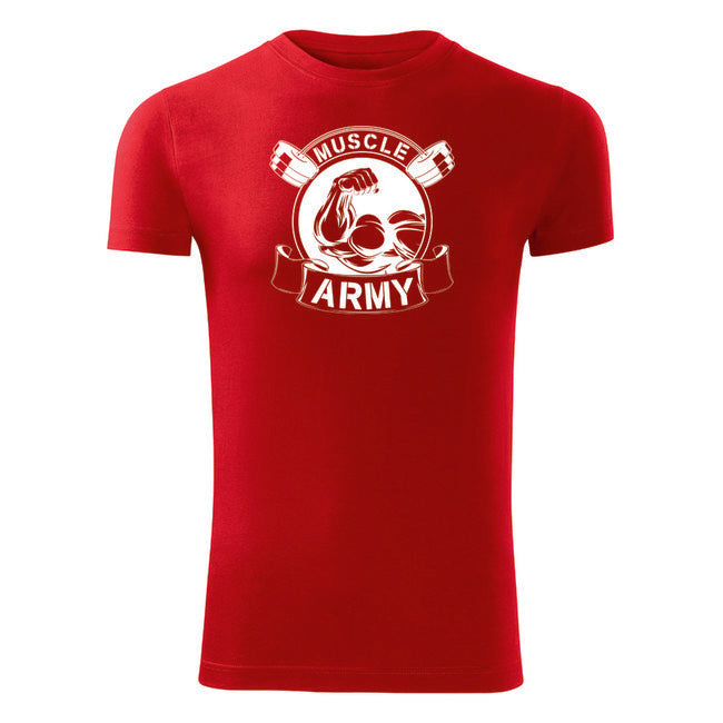 DRAGOWA muscle army fitness majica original 180 g/m², crvena