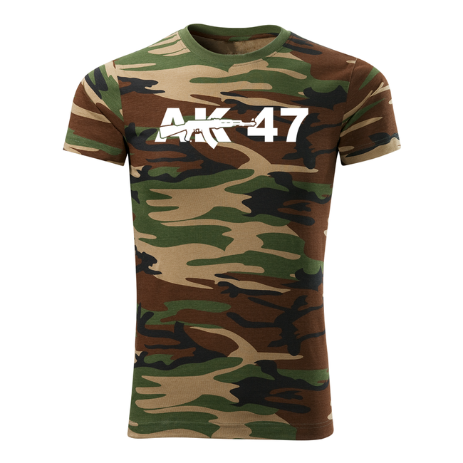 DRAGOWA AK-47 kratka majica 160 g/m², kamuflažna