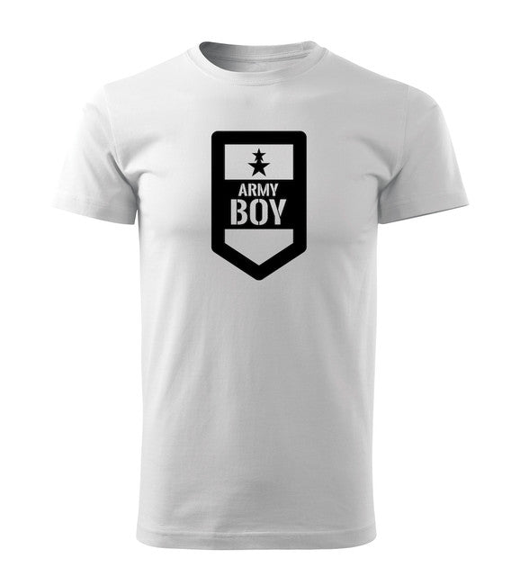 DRAGOWA army boy kratka majica 160 g/m², bijela