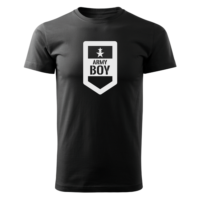 DRAGOWA kratka army boy majica 160g/m2, crna