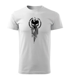 DRAGOWA skull kratka majica 160 g/m², bijela