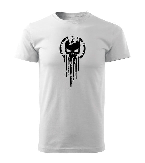 DRAGOWA skull kratka majica 160 g/m², bijela